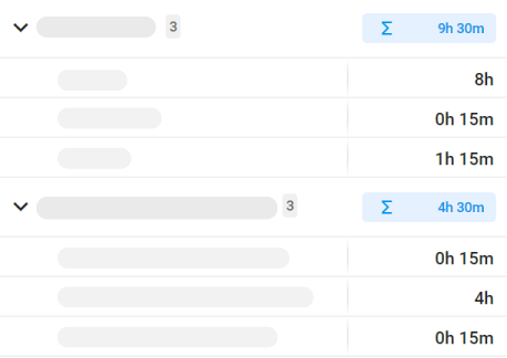 Auswertung Meine Zeiten in Zeiterfassung Projektmanagement smenso